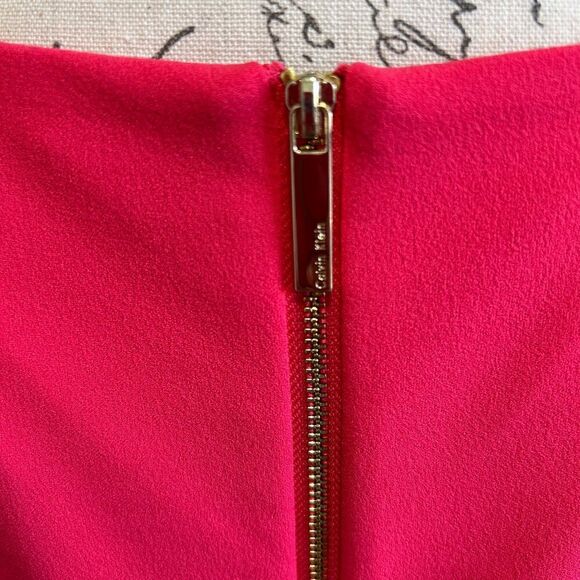 EUC Calvin Klein Ruffled Sleeve Sheath Dress - Picture 5 of 8